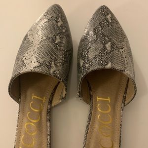 CCOCCI brand new snake print slides 8.5